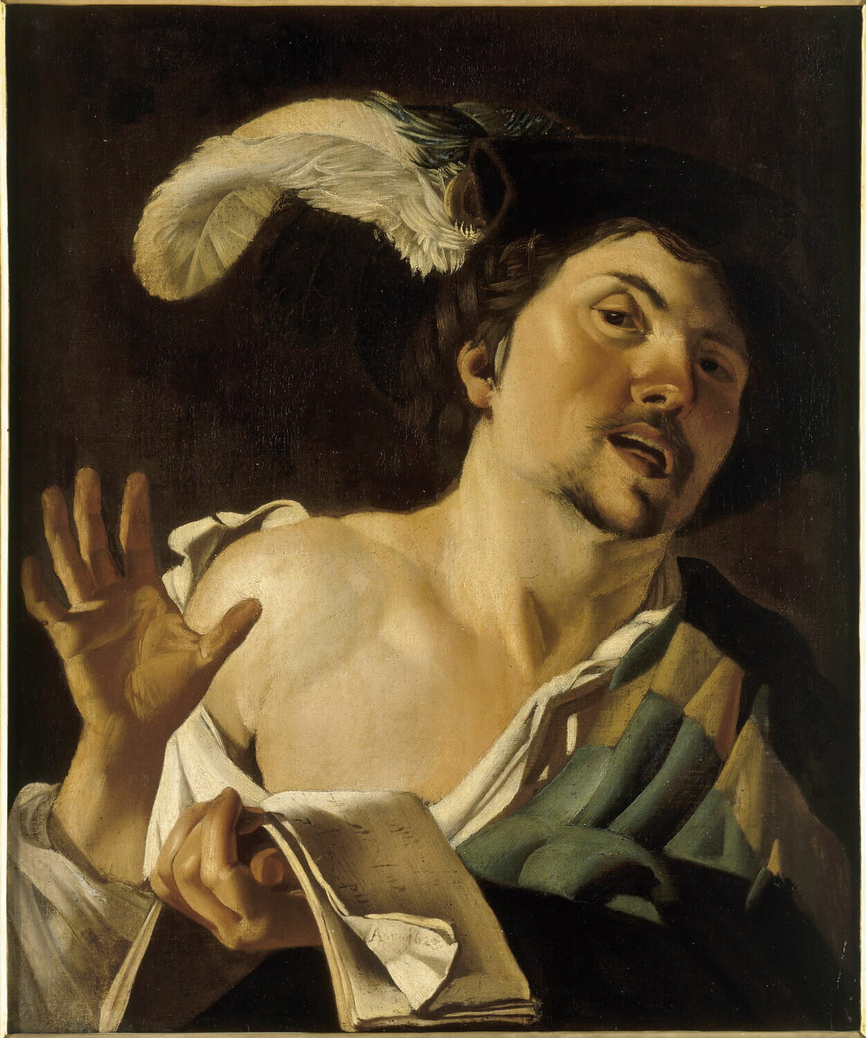 Chanteur, Baburen, Dirck van, XVIIe siècle (1623)