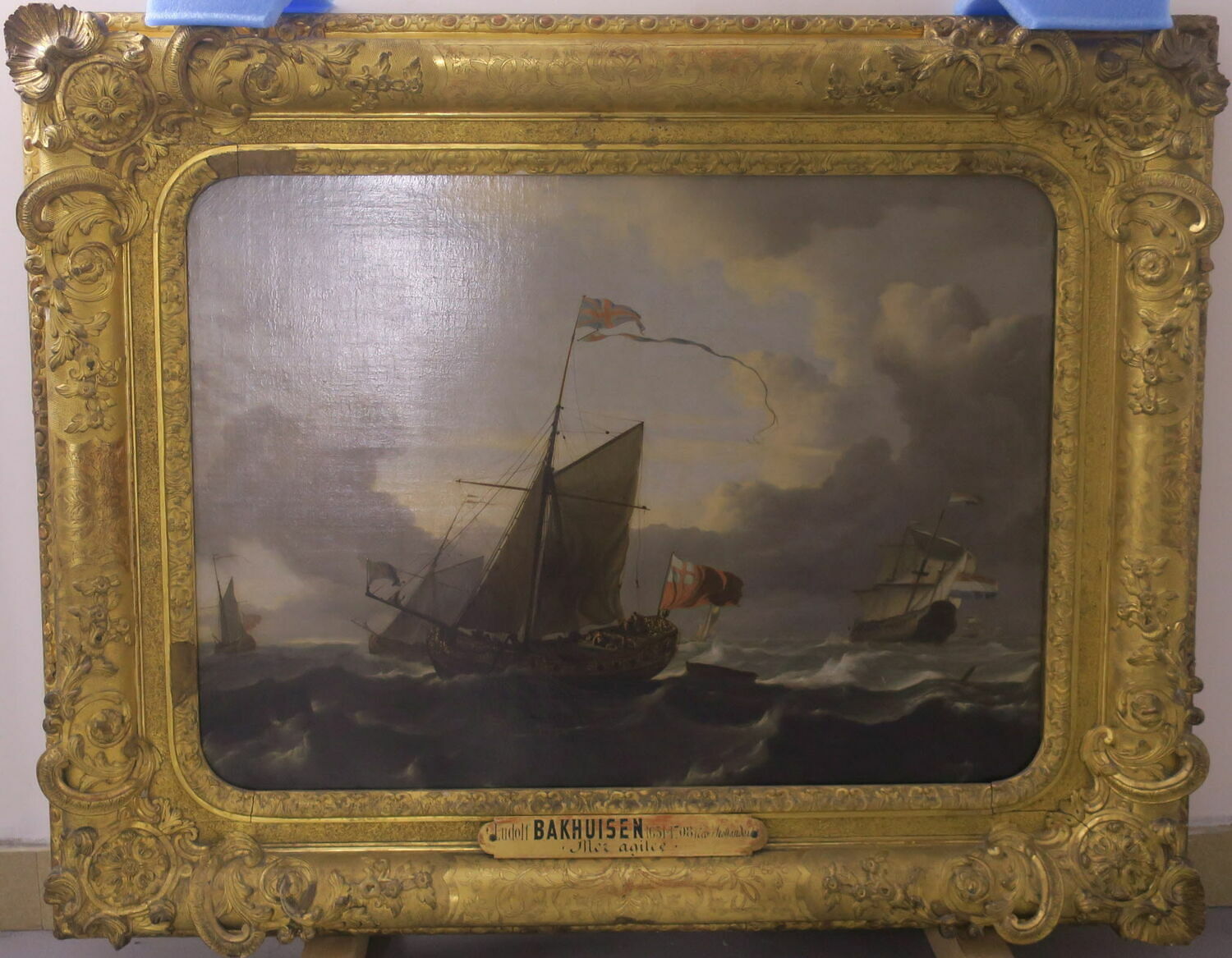Vaisseau anglais, Backhuysen, Ludolf, XVIIe siècle (1675)