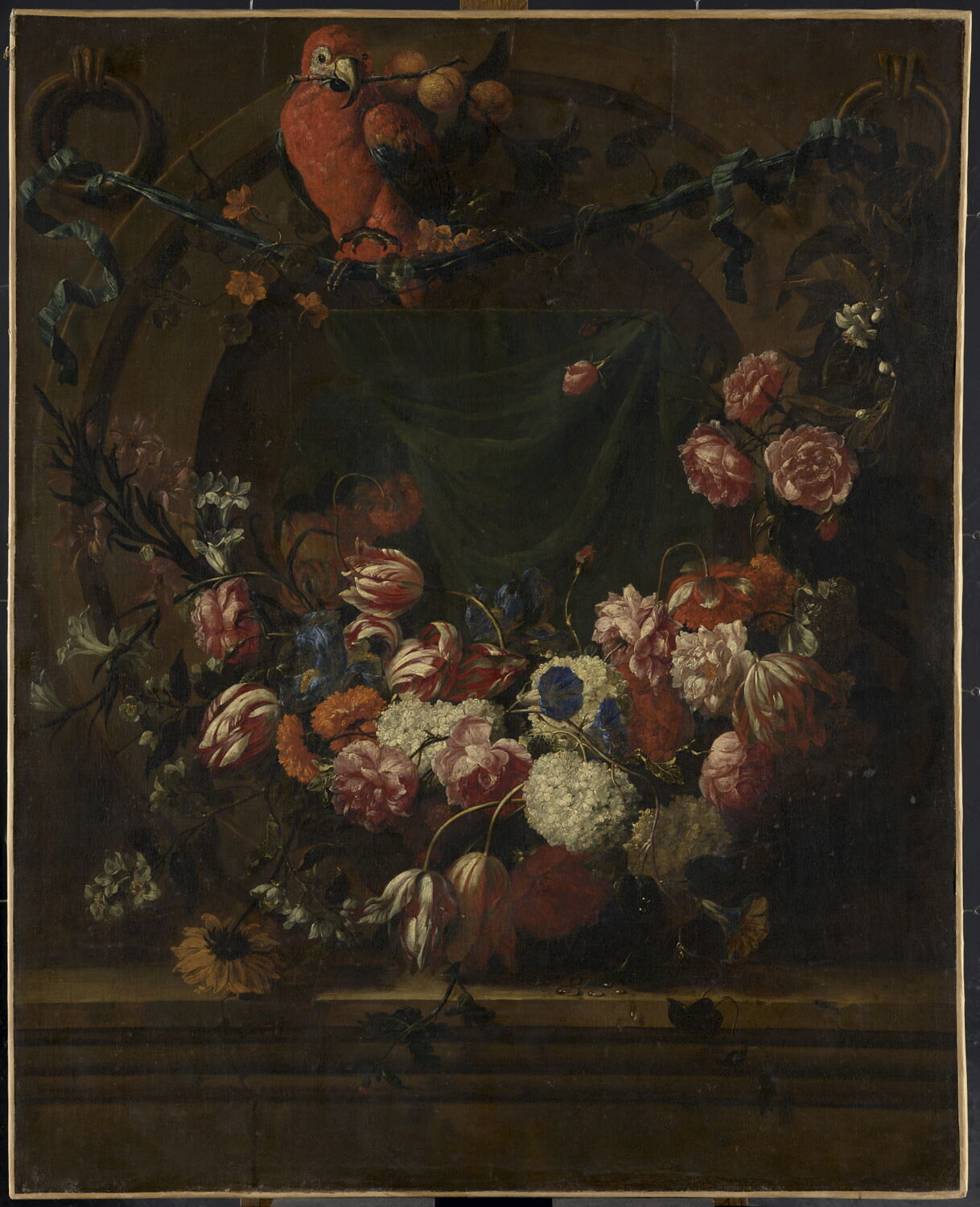 Guirlande de fleurs, Casteels, Pieter II, XVIIIe siècle (1700 - 1800)