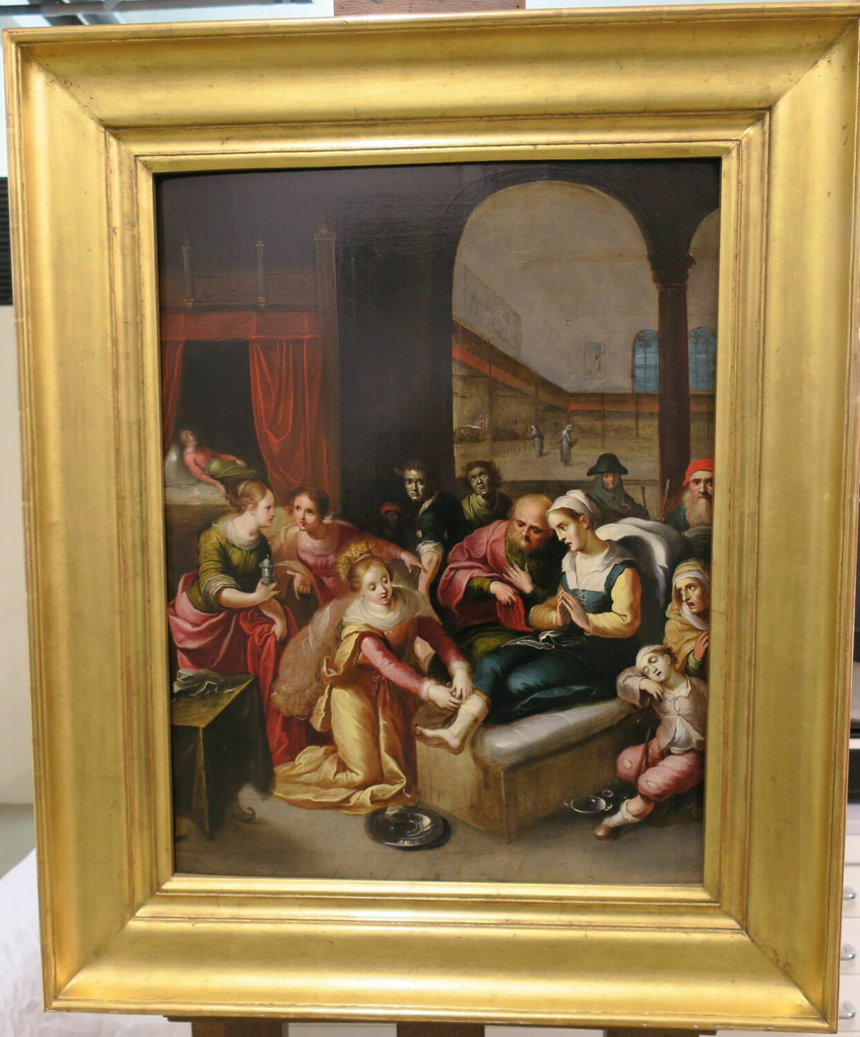 Sainte Élisabeth de Hongrie soignant les malades, Francken, Jérôme II, XVIIe siècle (1600 - 1700)