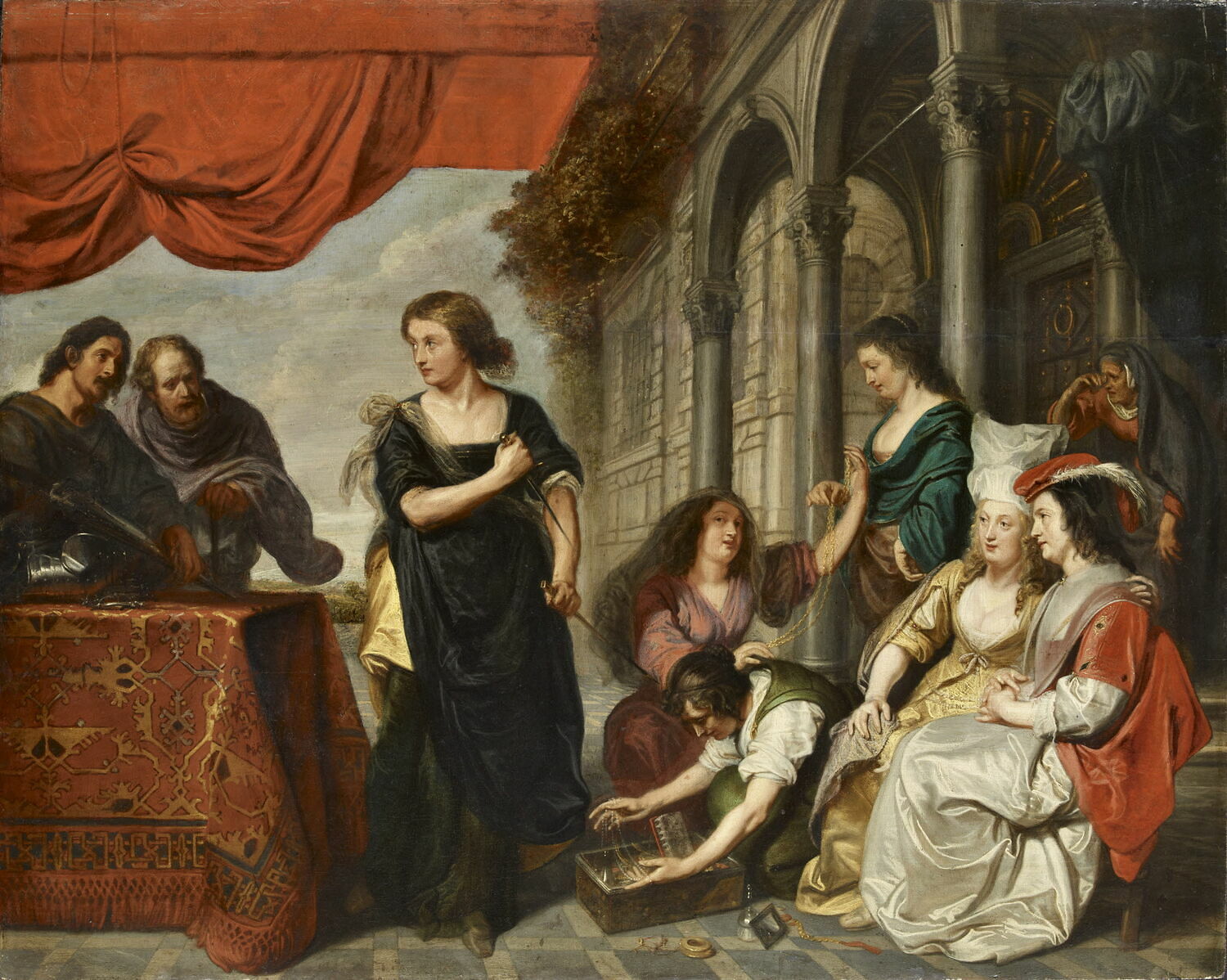 achille-la-cour-de-lycom-de-louvre-collections