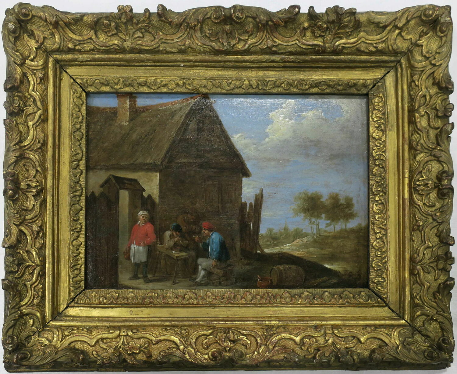 Un Cabaret près d'une rivière, Pays-Bas du Sud, XVIIe siècle (1600 - 1700)
