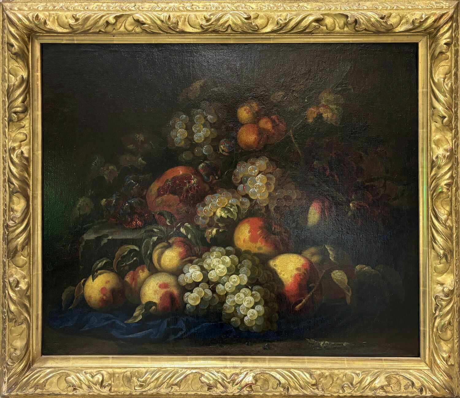 Pommes, raisins et grenade, Anonyme, XVIIe siècle (1600 - 1700)