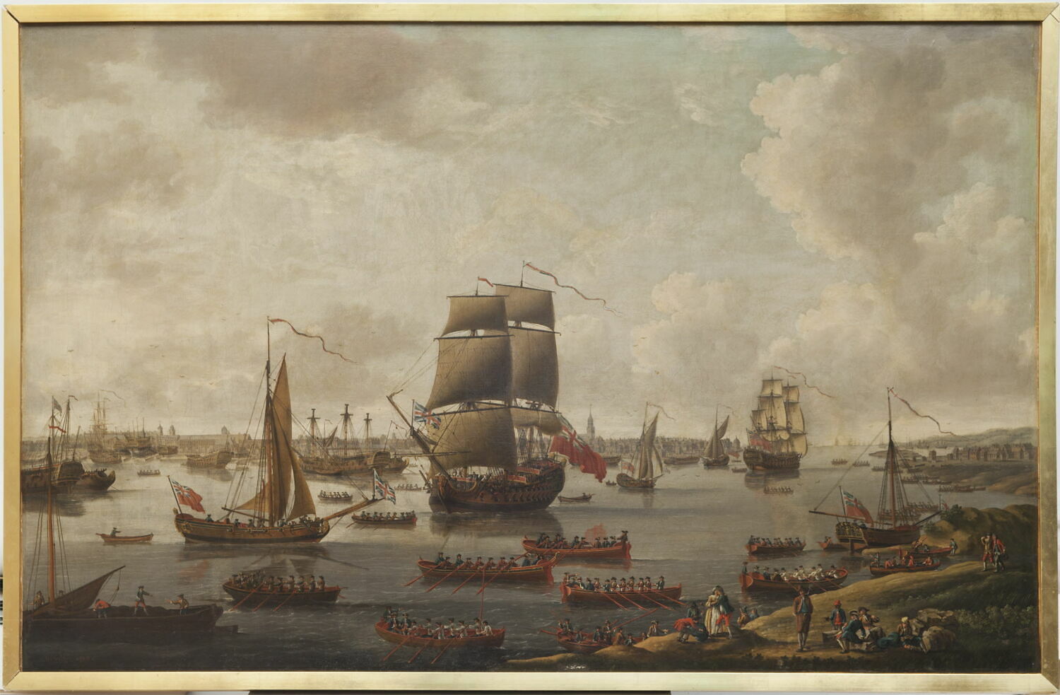Vue de la Tamise, Cleveley, John II, XVIIIe siècle (1764)