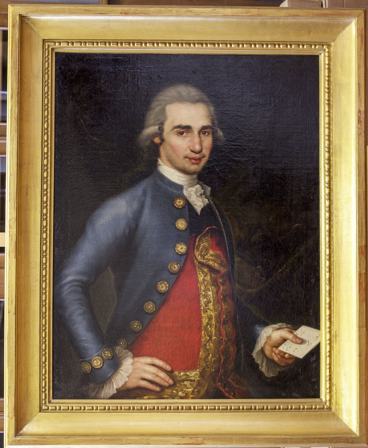 Homme tenant une lettre, Bayeu y Subías, Francisco, XVIIIe siècle (1700 - 1800)