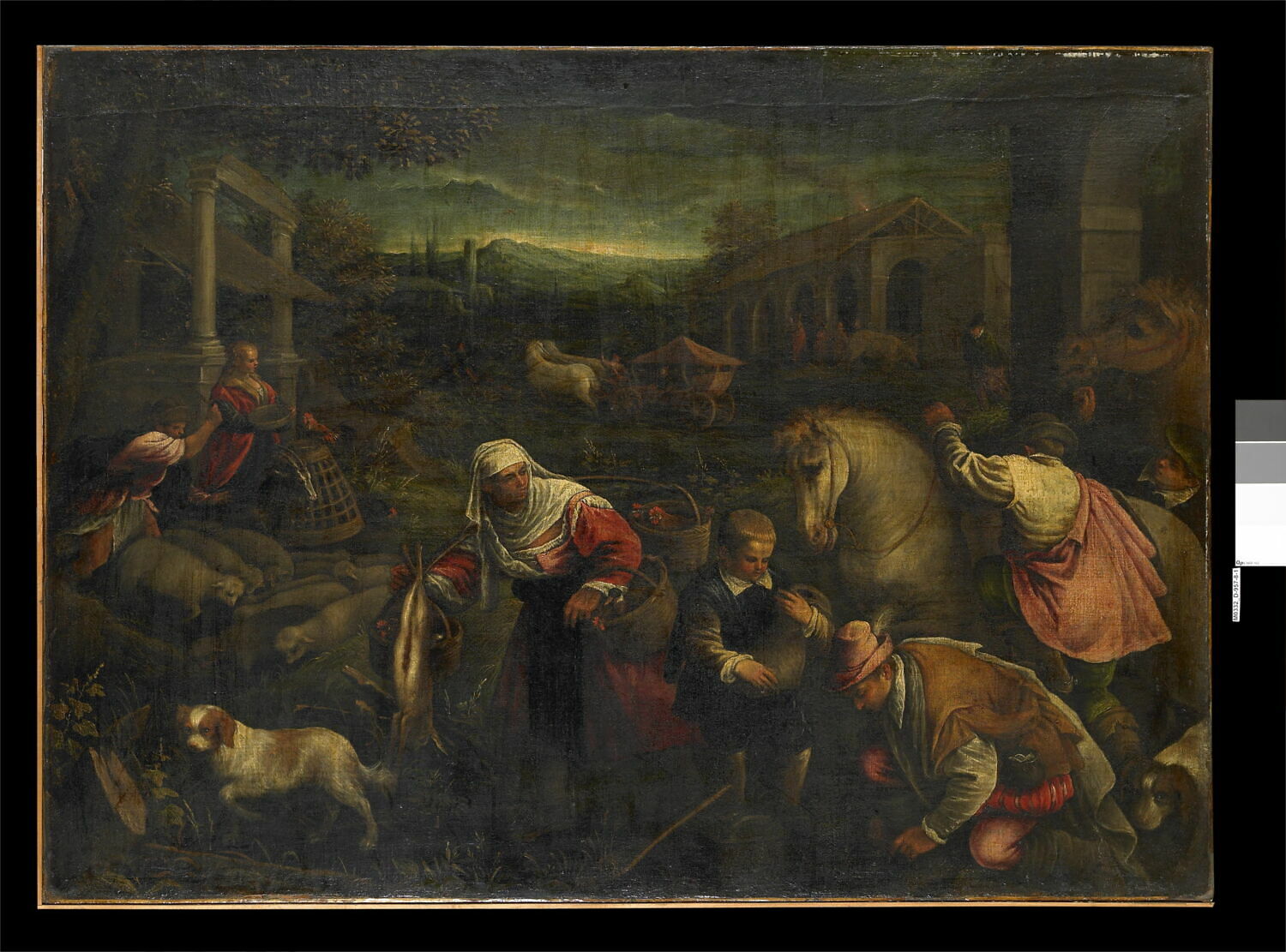 Scène de marché, Italie, XVIe siècle (1500 - 1600)