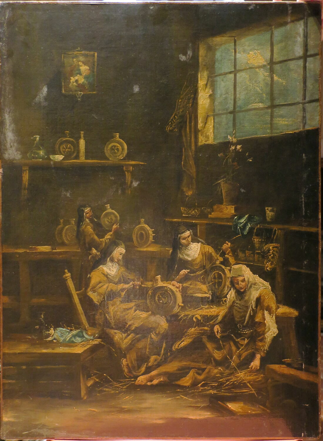 Religieuses tressant des paniers, Italie, XVIIIe siècle (1700 - 1800)