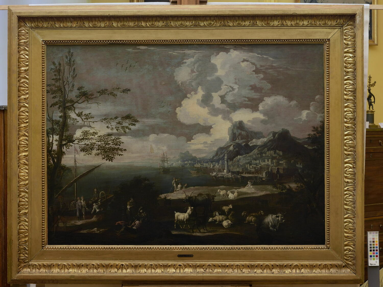 Vue d'un port, Allemagne, XVIIe siècle (1600 - 1700)