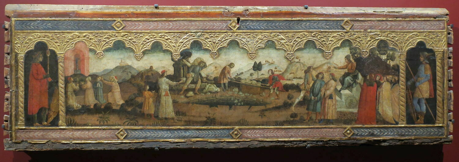 Scène historique (Panneau de cassone), Anonyme, XVe siècle (1400 - 1500)