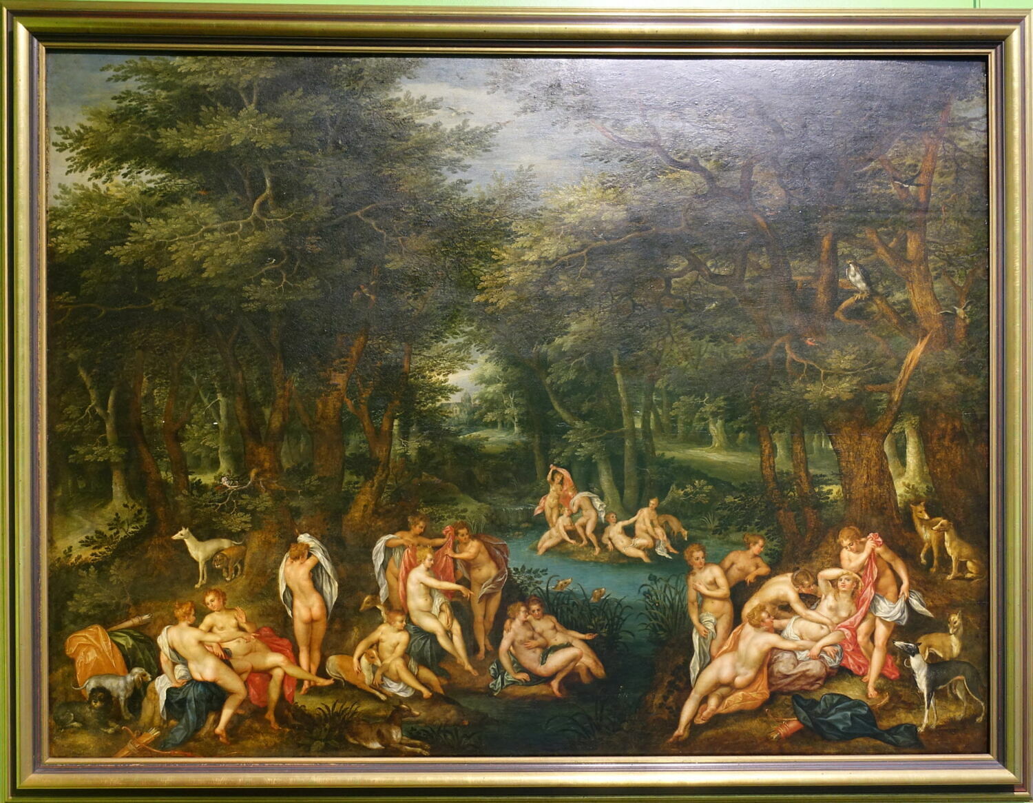 Diane et Callisto, Clerck, Hendrick de, XVIIe siècle (1600 - 1700)