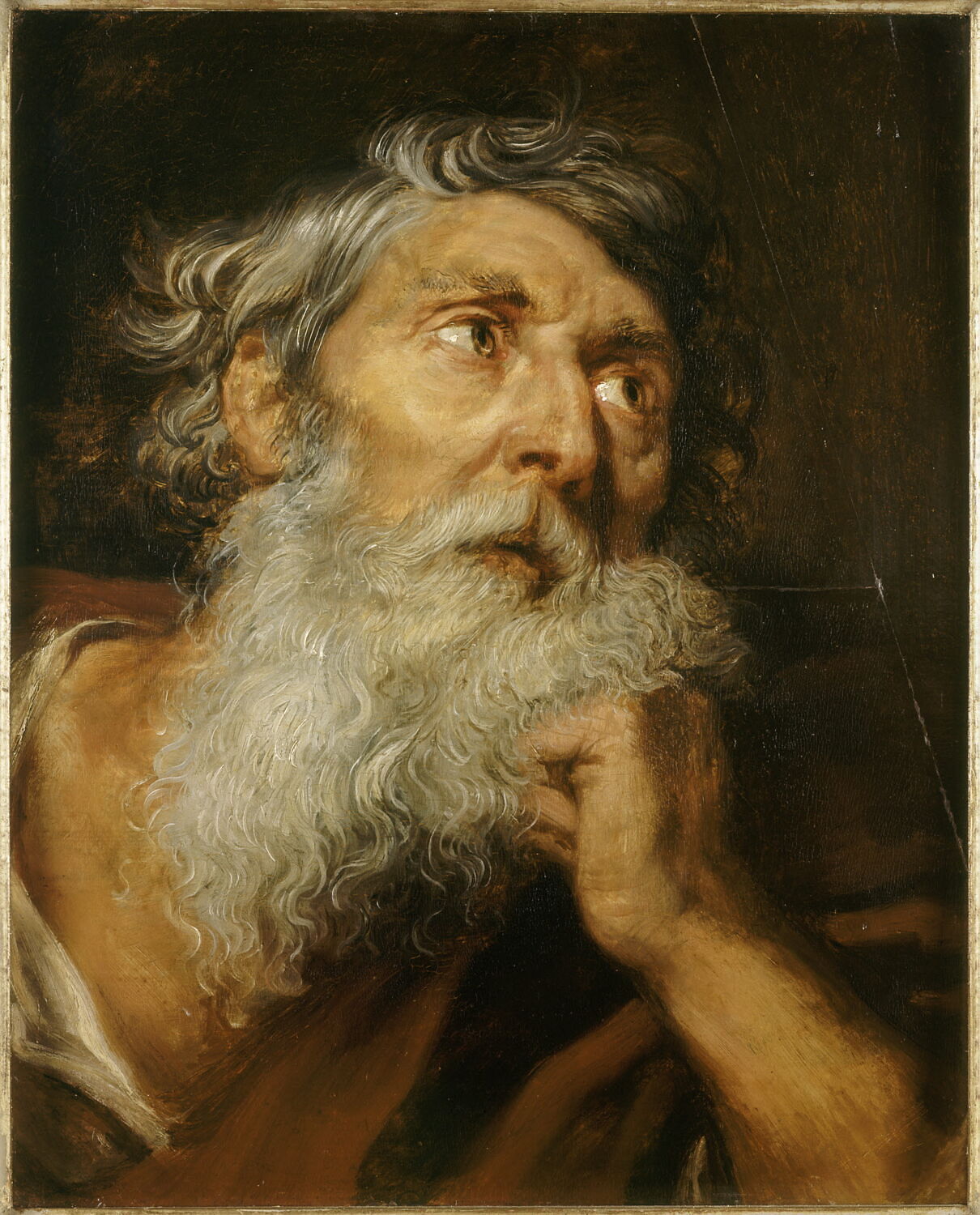 Tête d'homme barbu, Антонис ван Дейк, XVII век (1600–1700)