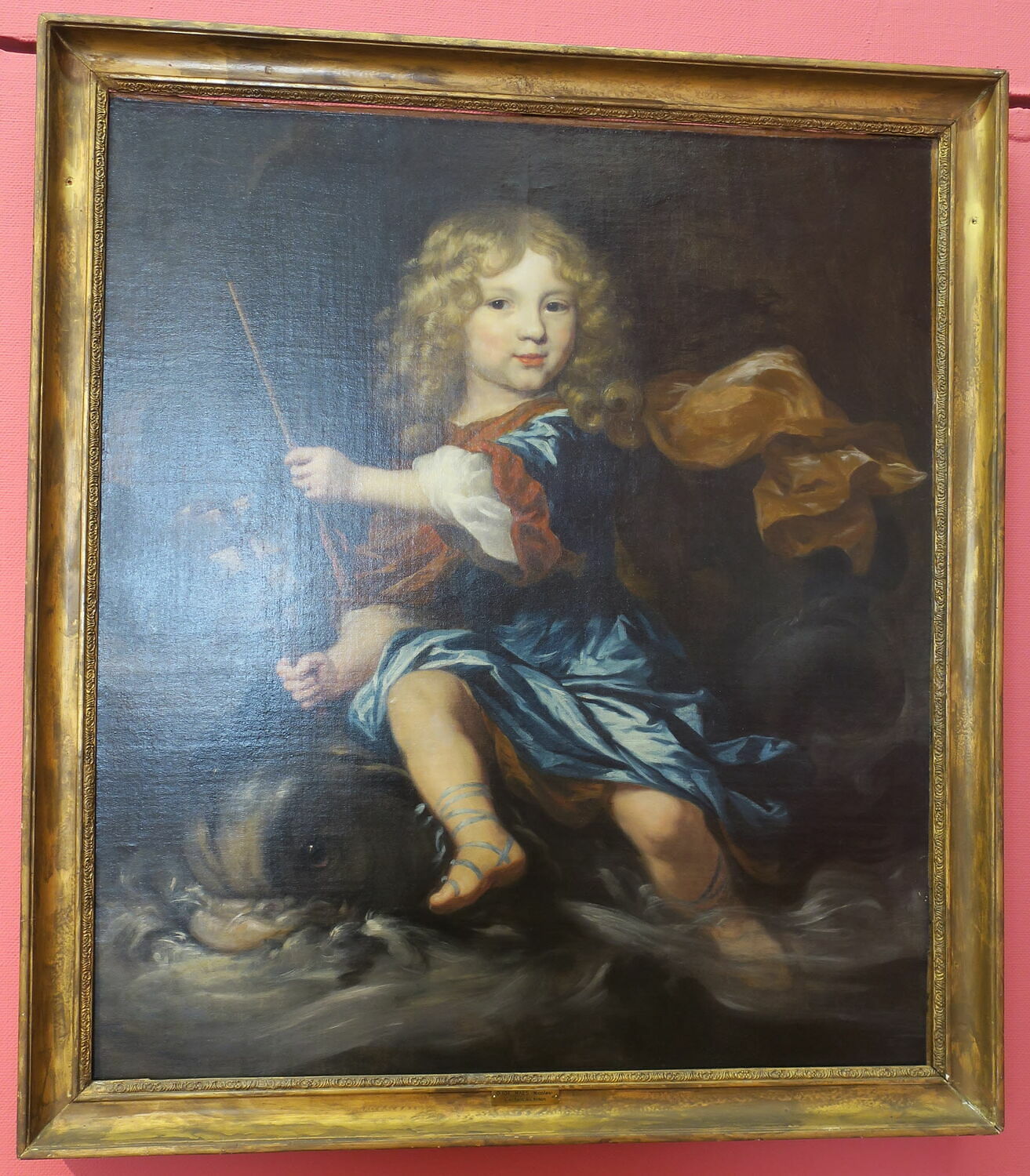 Enfant et Triton, Maes, Nicolaes, XVIIe siècle (1600 - 1700)