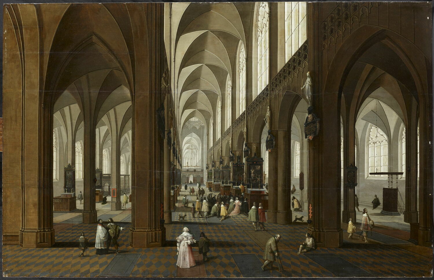 Les Nefs de la Cathédrale d'Anvers, Neefs, Pieter II, XVIIe siècle (1634)
