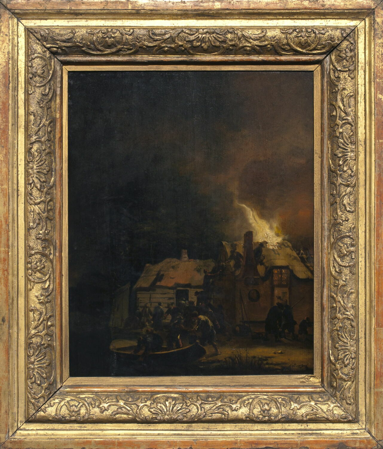 Incendie d'une maison, Poel, Egbert van der, XVIIe siècle (1600 - 1700)