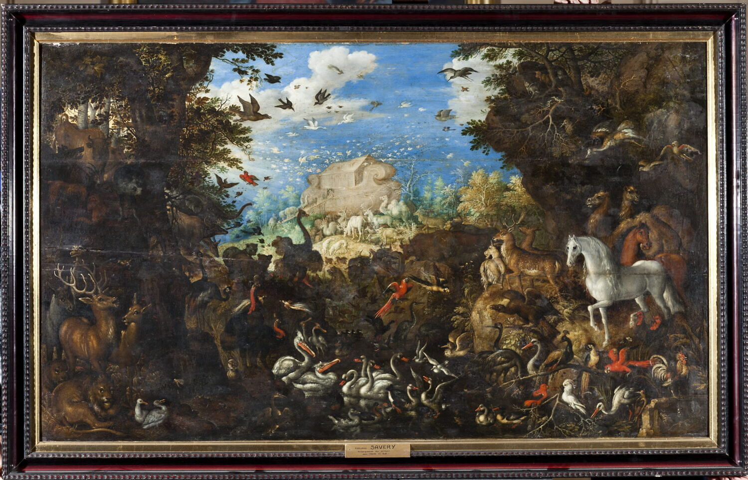 L'Arche de Noé (l'entrée dans l'arche), Savery, Roelant, XVIIe siècle (1600 - 1700)