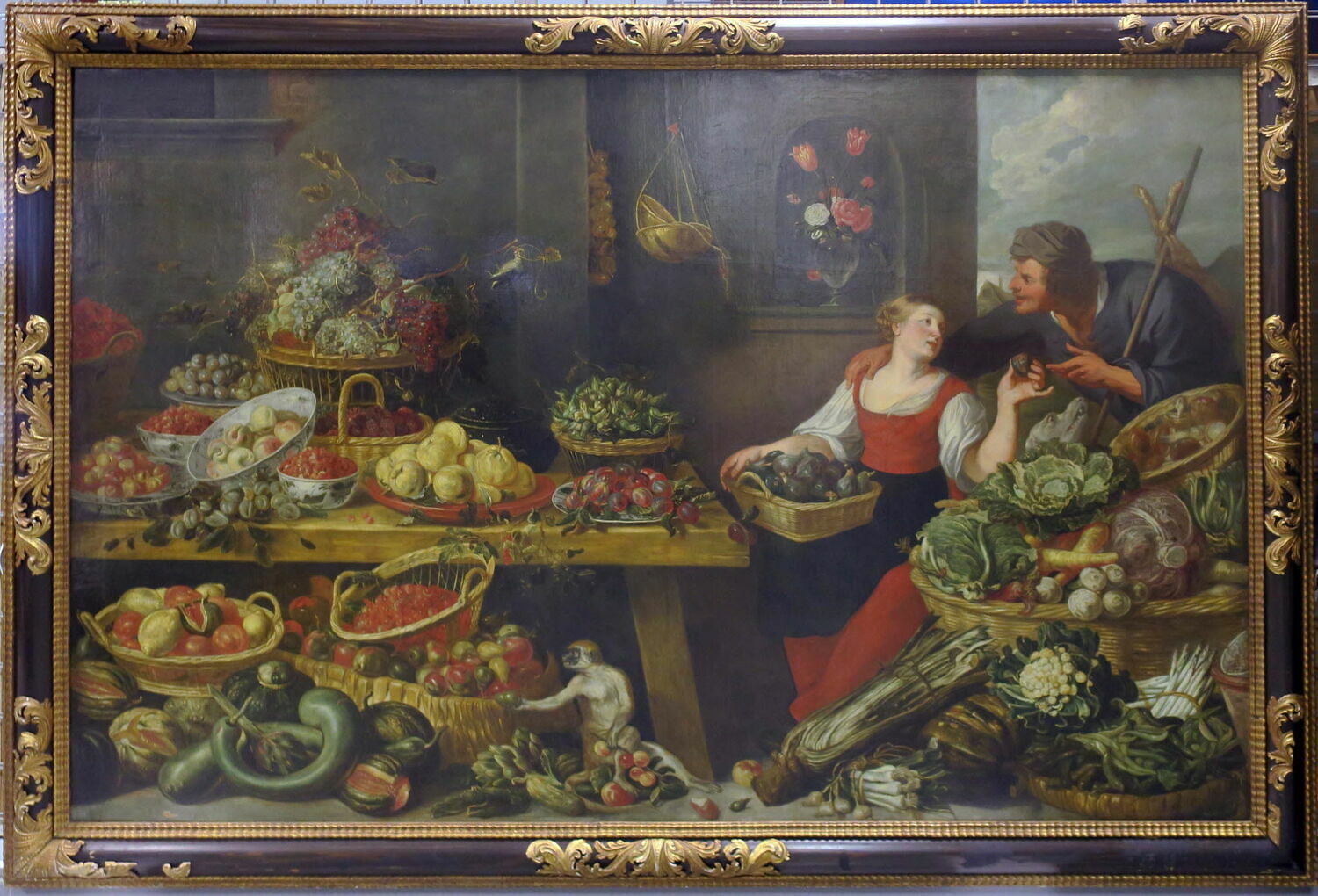 Marchande de fruits, Pays-Bas du Sud, XVIIe siècle (1600 - 1700)