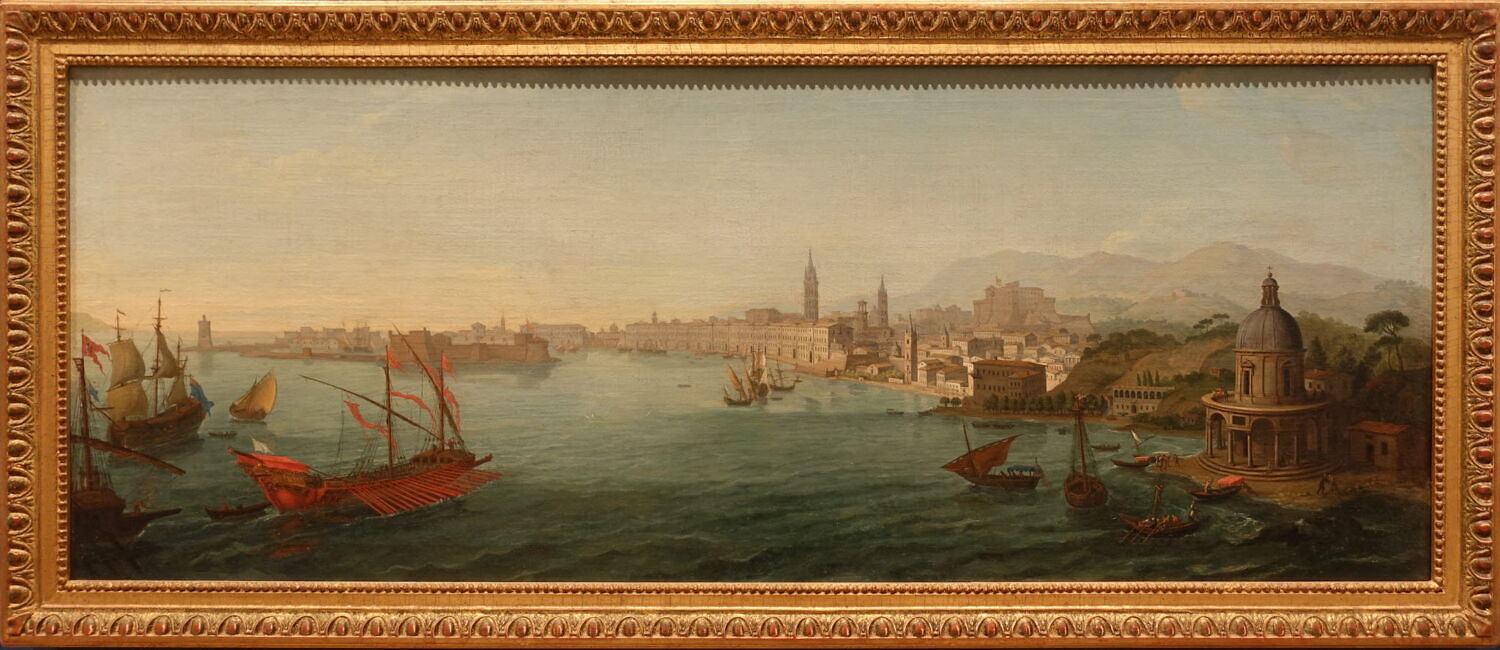 Vue du port de Messine, Wittel, Gaspard van, XVIIe siècle (1600 - 1700)