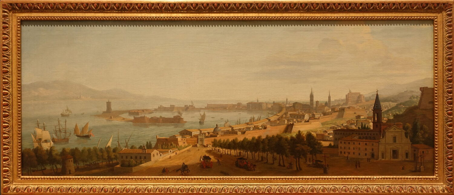 Vue du port de Messine, Wittel, Gaspard van, XVIIe siècle (1600 - 1700)
