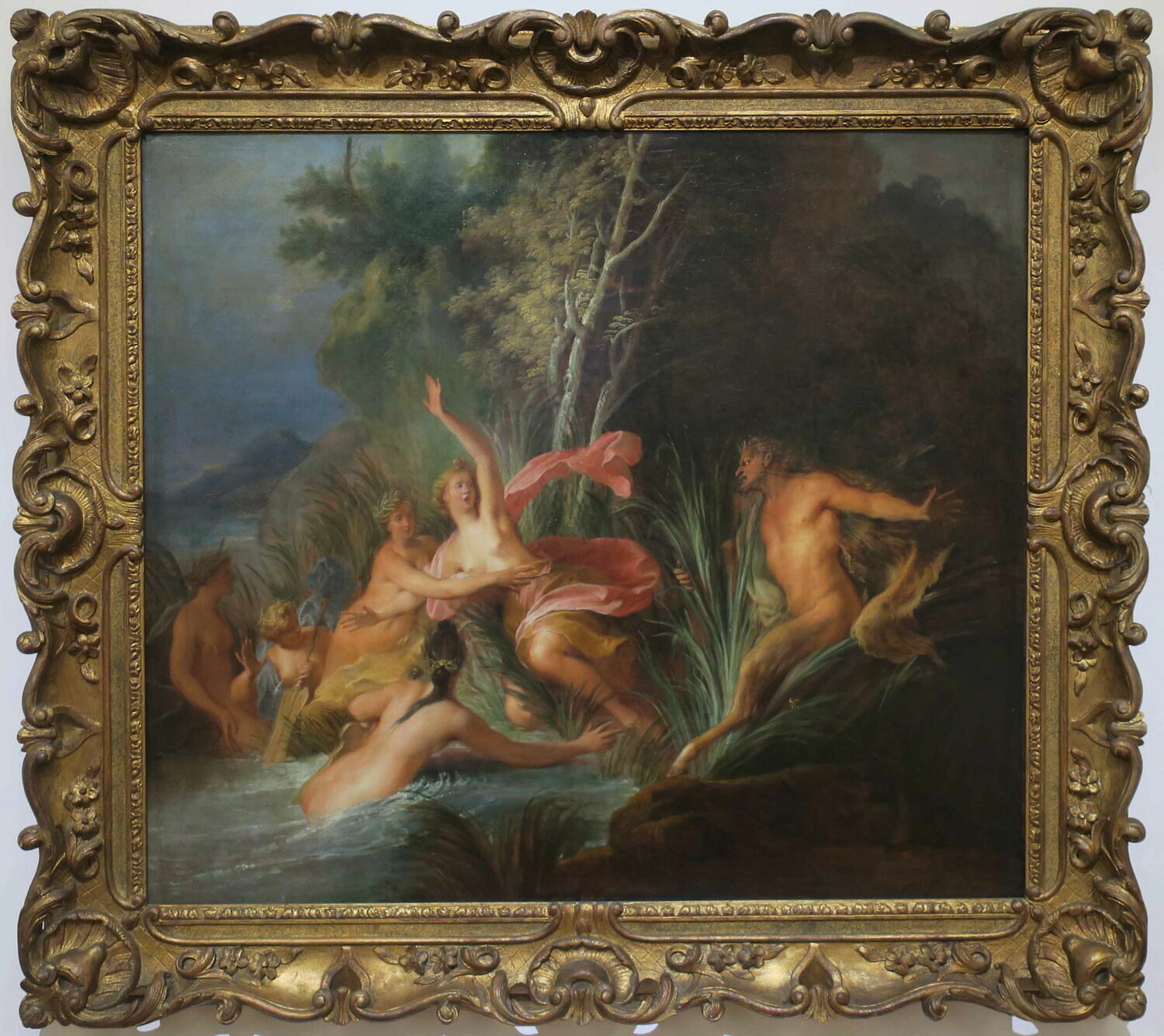 Pan et Syrinx ou Le Bain de Diane., Bertin, Nicolas, 1e quart du XVIIIe siècle (vers 1714) (vers 1714)