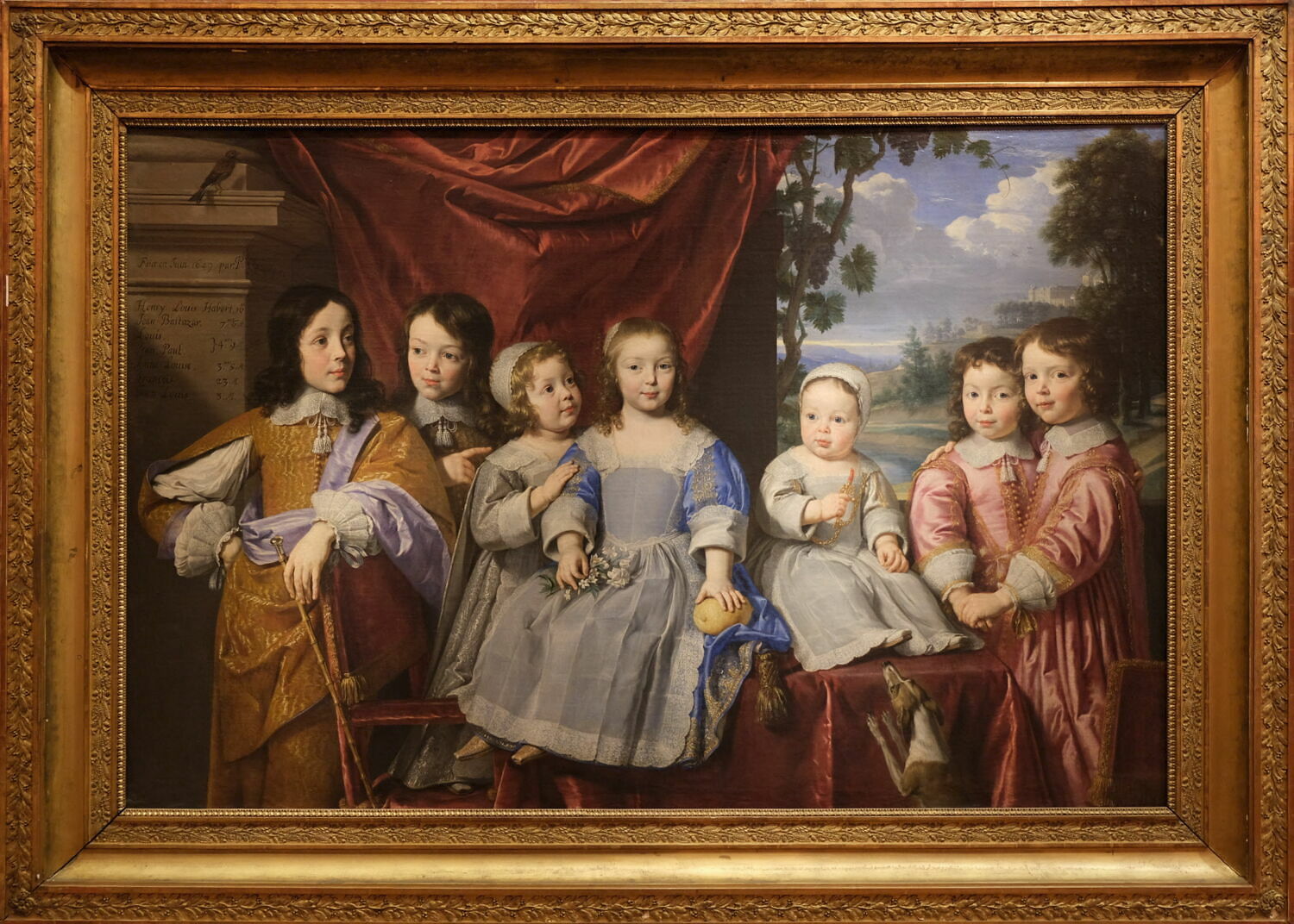 Portrait des enfants Montmor, Филипп де Шампань, середина XVII века (1649)