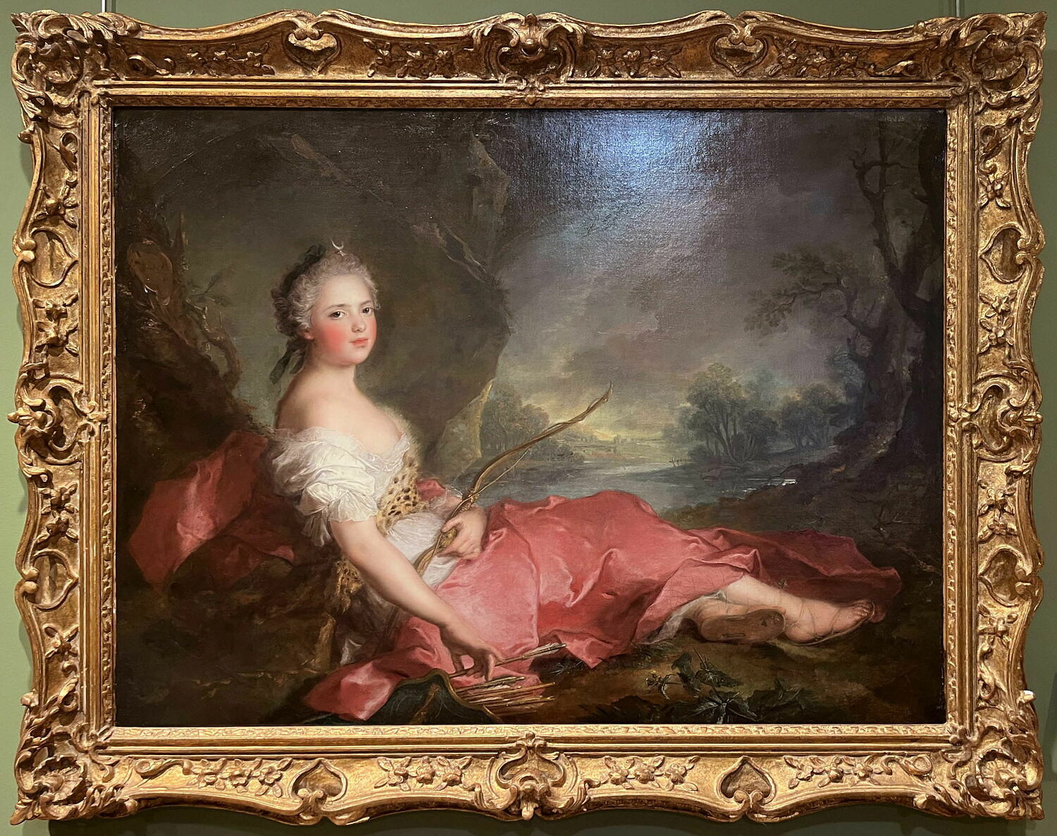 Madame Adélaïde en Diane., Жан-Марк Натье, вторая четверть XVIII века (1745)
