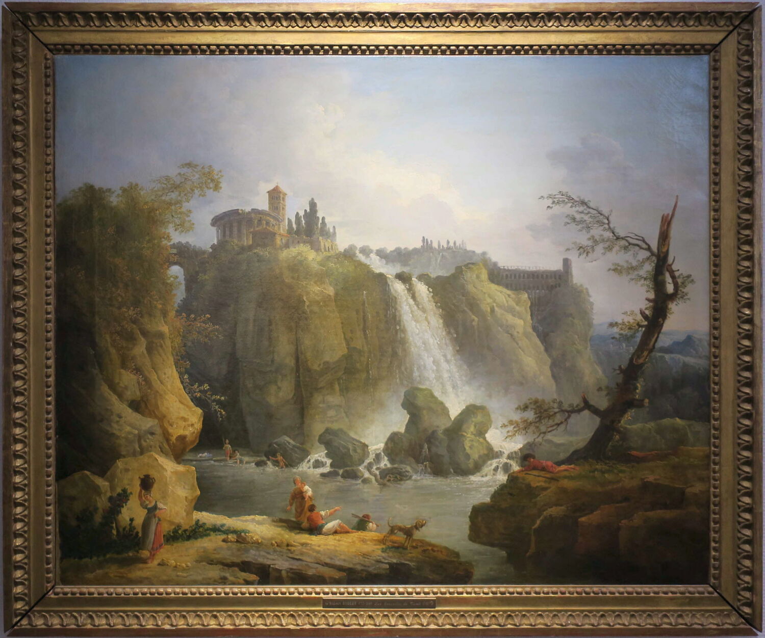 Paysage. Les cascades de Tivoli, Юбер Робер, третья четверть XVIII века (1768)
