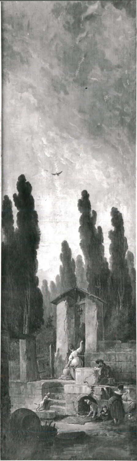 Paysage avec puits, Robert, Hubert, XVIIIe siècle (1700 - 1800)