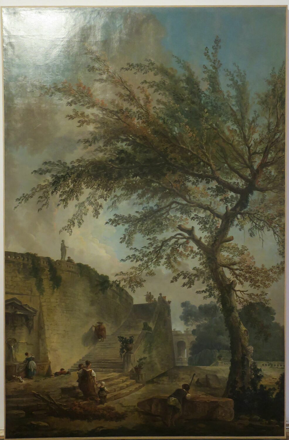 Paysage à l'escalier, Robert, Hubert, XVIIIe siècle (1700 - 1800)