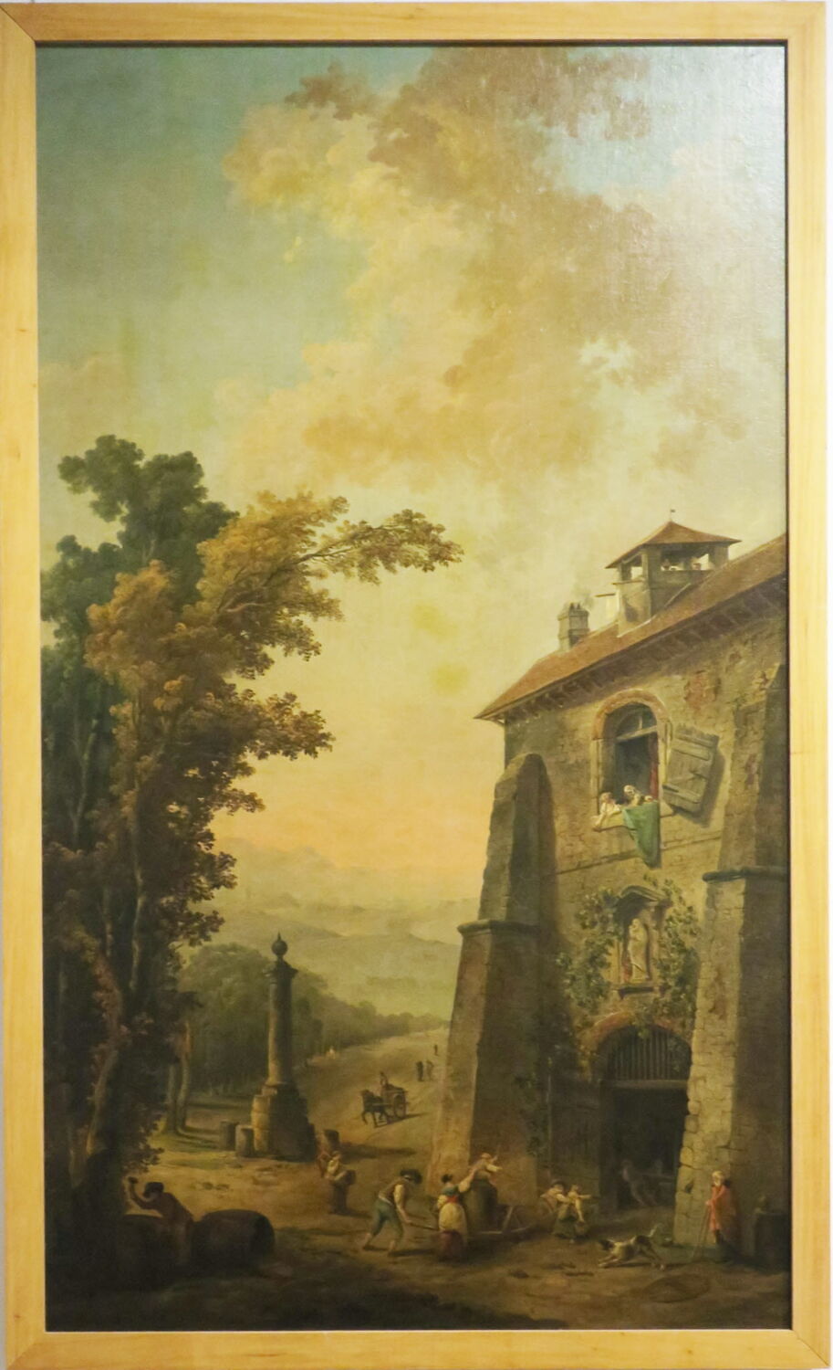 L'Automne. Le Retour des vendanges dans une ferme fortifiée, Robert, Hubert, XVIIIe siècle (1700 - 1800)