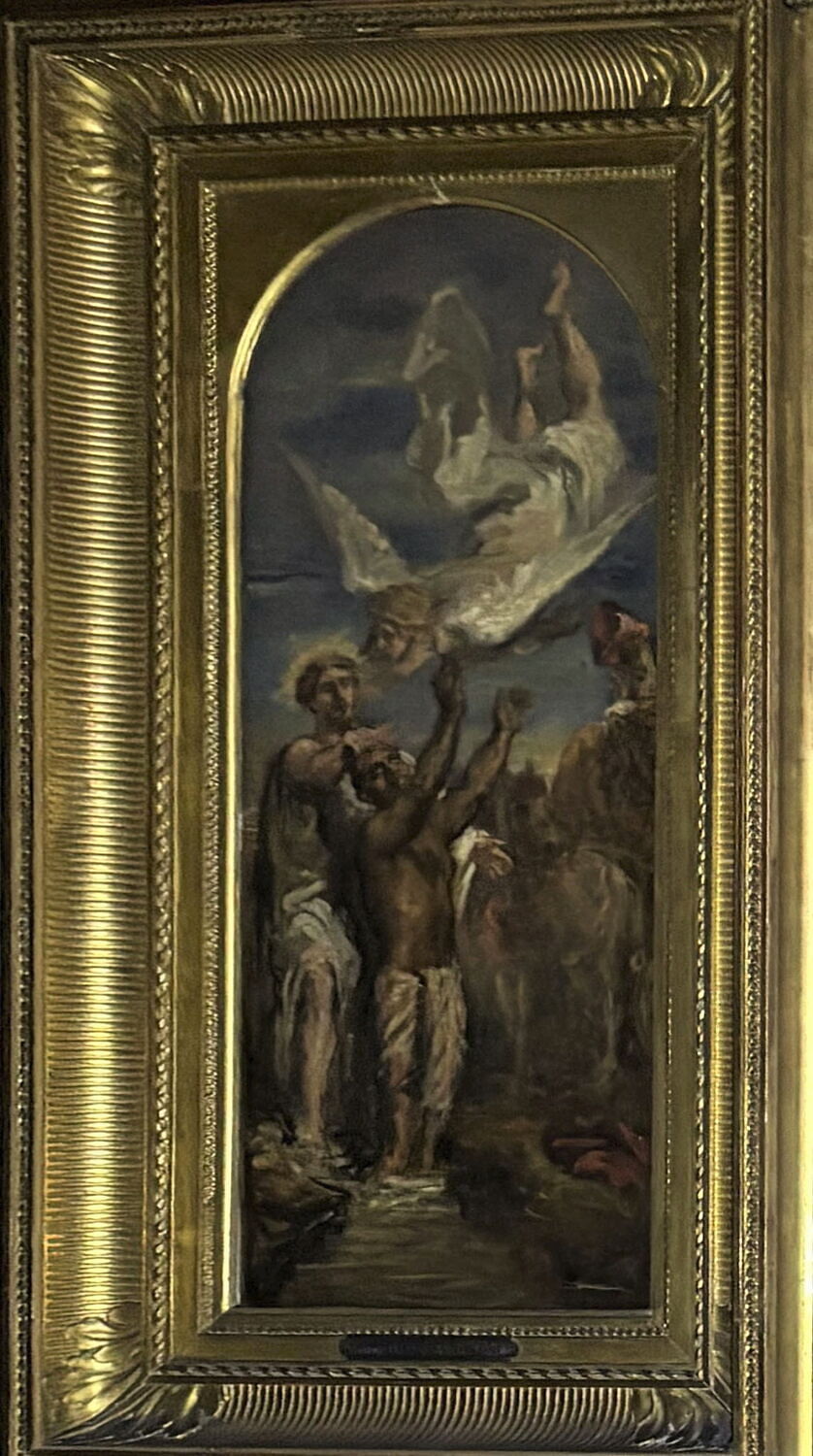 Saint Philippe baptisant l'eunuque de la reine d'Éthiopie, Chassériau, Théodore, XIXe siècle (1800 - 1900)