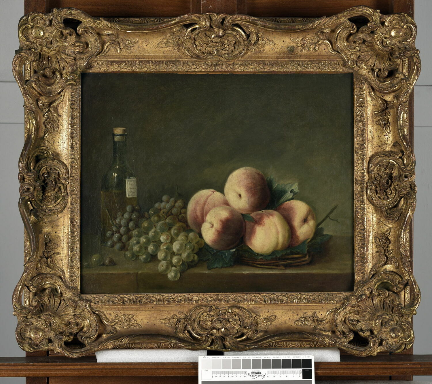 Nature morte aux pêches et raisins, France, Fin du XVIIIe siècle - début du XIXè siècle (1775 - 1825)