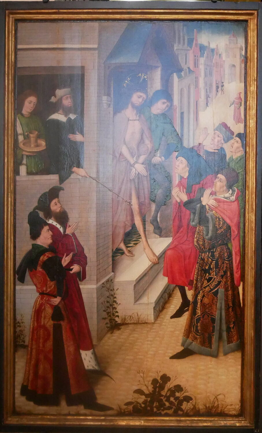 Le Christ chez Pilate. Au revers : La Vierge de l'Annonciation (grisaille), Maître de Monteoliveto, 2e moitié du XVe siècle (1450 - 1500)