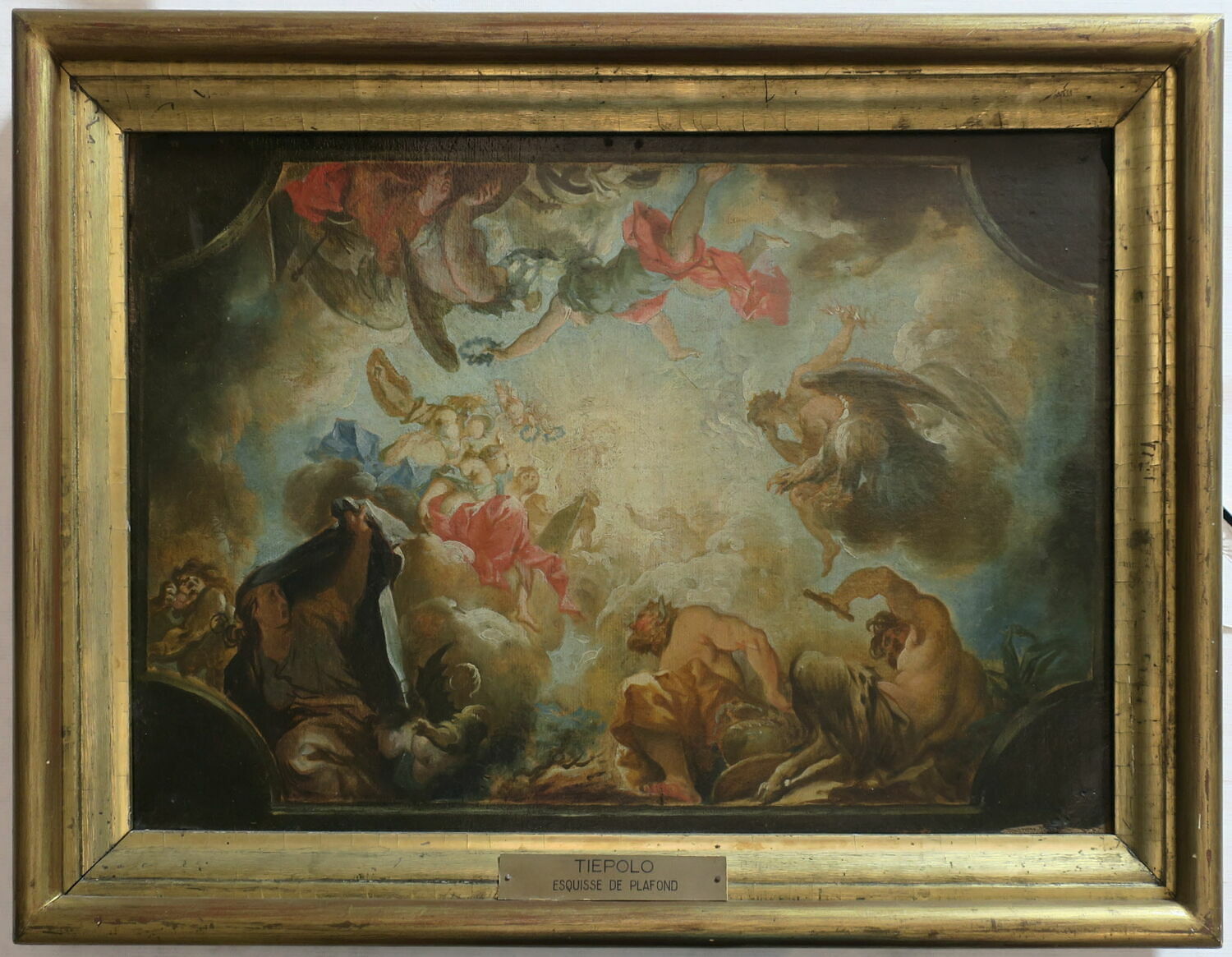Esquisse de plafond, Anonyme, 1e quart du XVIIIe siècle (1700 - 1725)