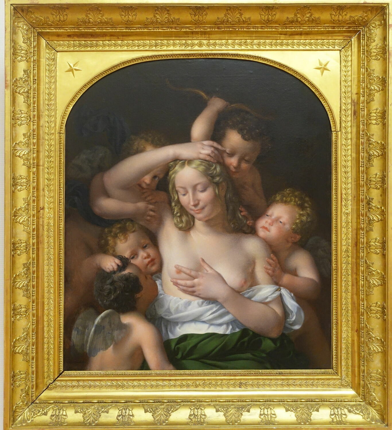 Une Nymphe lutinée par des amours, Granger, Jean-Pierre, XIXe siècle (1800 - 1900)