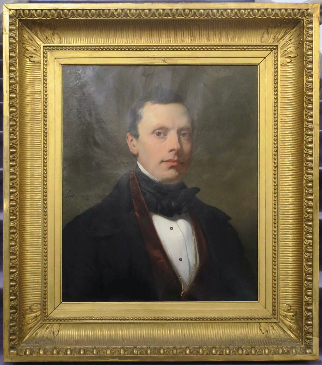 Portrait de Philippe-Adolphe Courcier, époux d'Octavie Devéria, Devéria, Eugène, 2e quart du XIXe siècle (vers 1845)