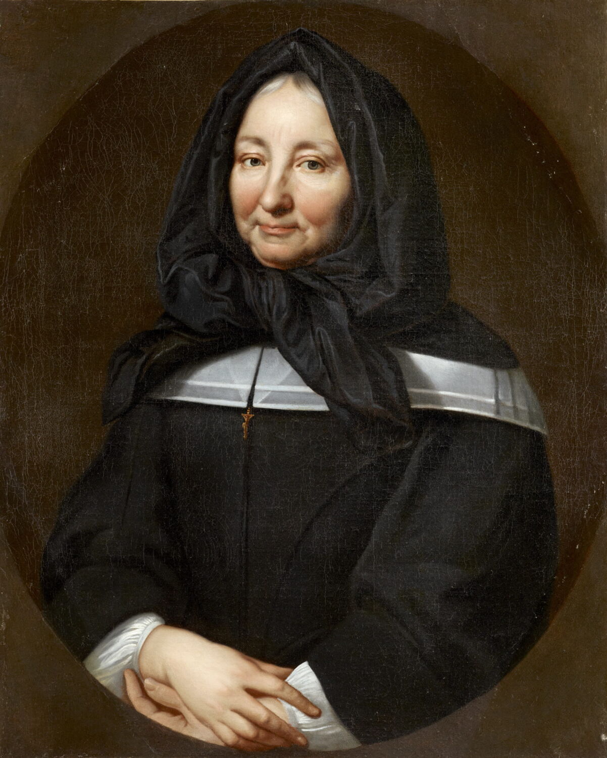 Portrait de Mme de Miramion, fondatrice de la communauté de la Sainte-Famille, Troy, François de, XVIIe siècle (Vers 1690) (1690)