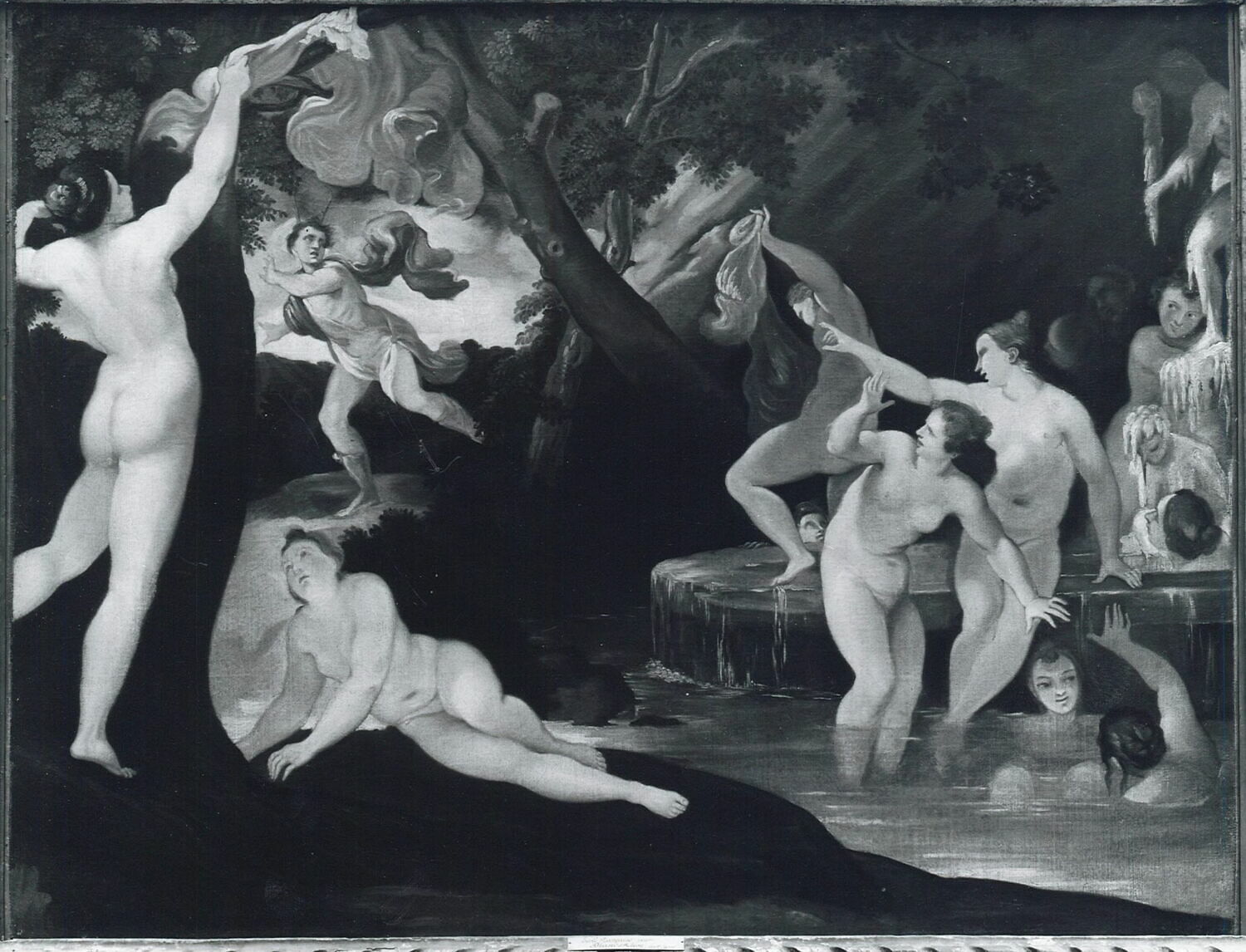 Diane et Actéon, Anonyme, XVIIe siècle (1600 - 1700)