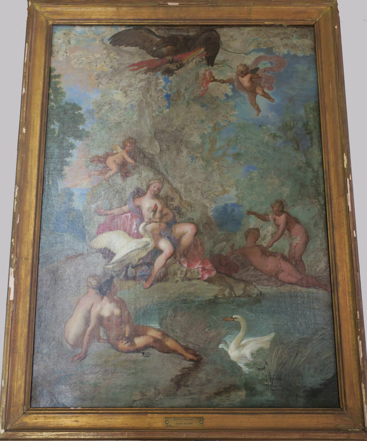 Jupiter et Léda, Bertin, Nicolas, XVIIe siècle (1600 - 1700)