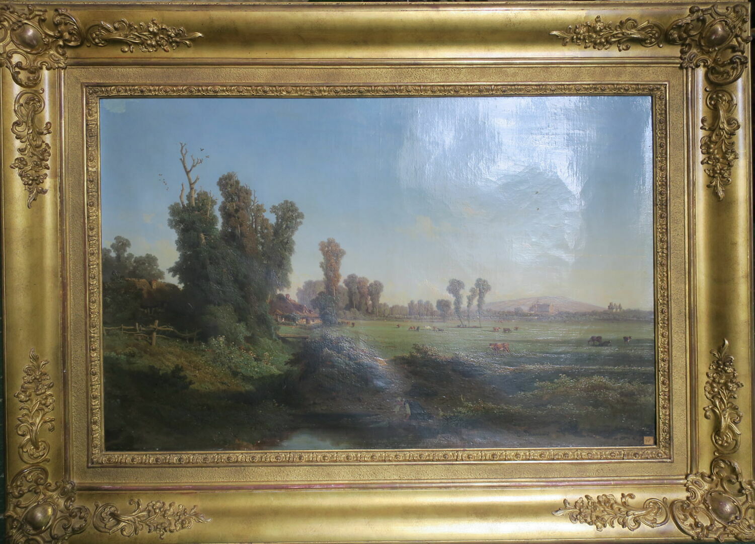 Vue prise à Eu, Blanchard, Théophile-Clément, XIXe siècle (1847)