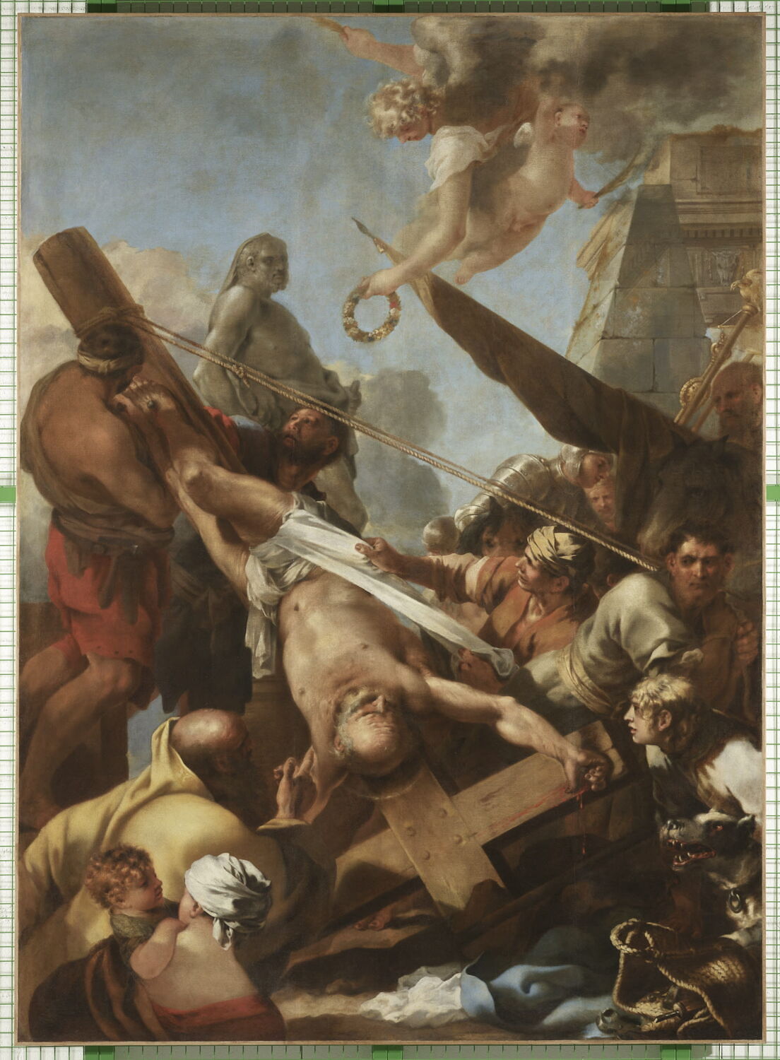 Le Martyre de saint Pierre, Bourdon, Sébastien, XVIIe siècle (1600 - 1700)