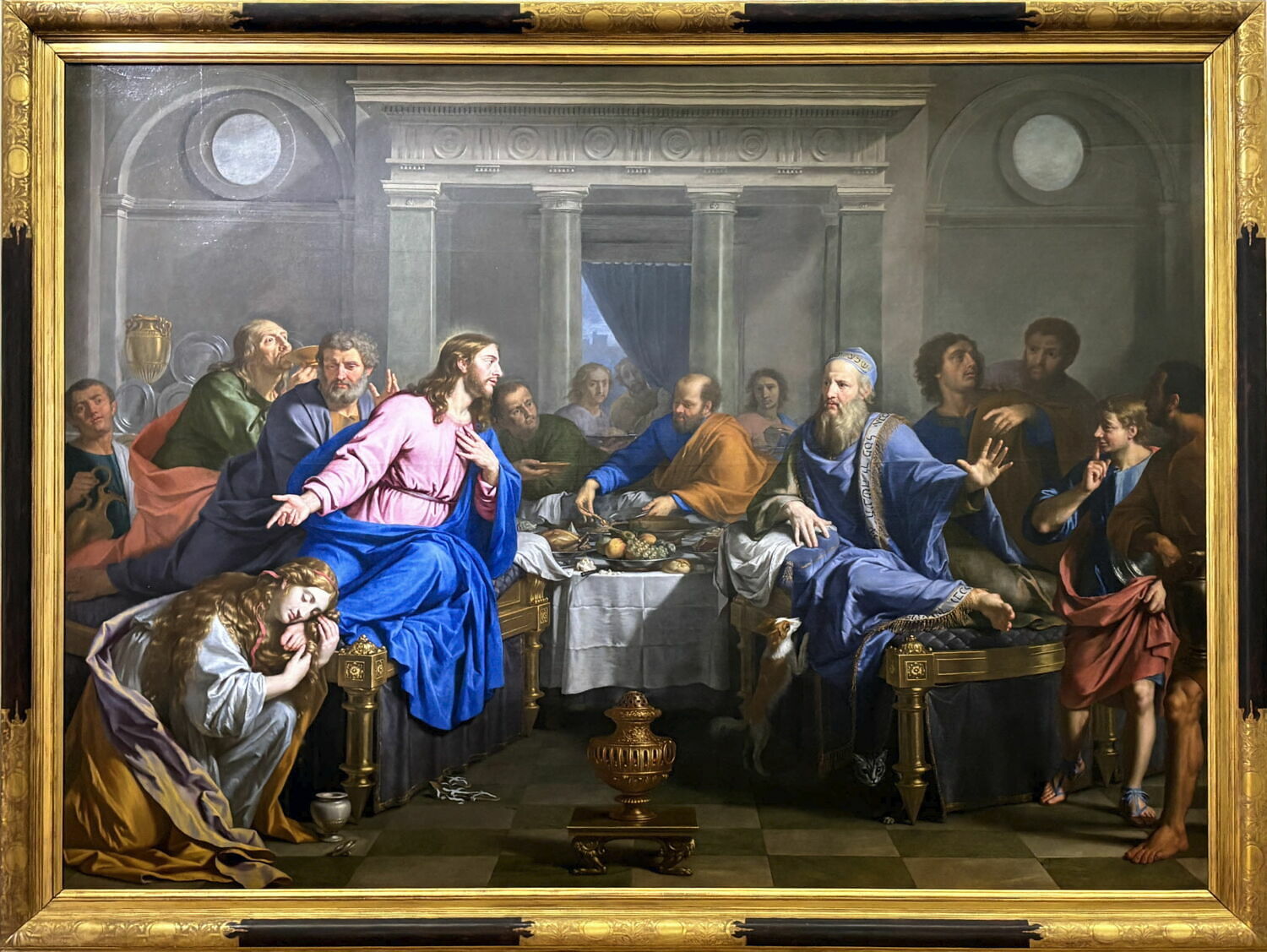 Le Repas chez Simon le Pharisien, Champaigne, Philippe de, XVIIe siècle (Vers 1656) (1656)
