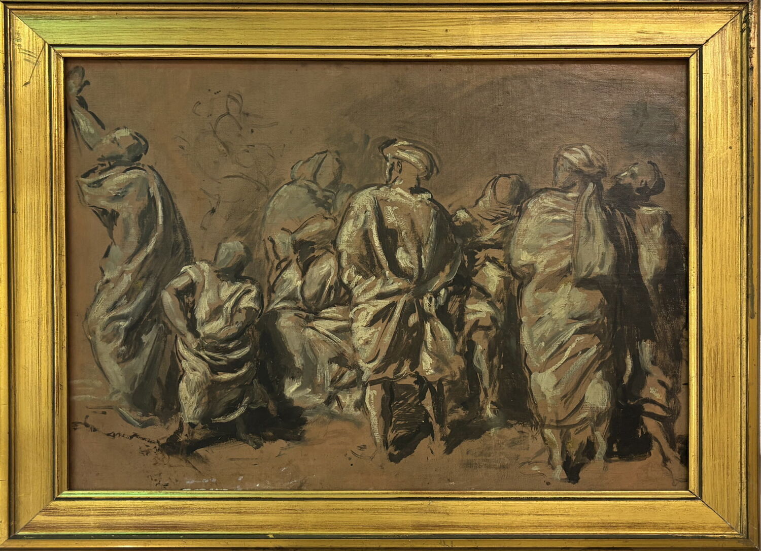 Les Juifs invectivent contre le Christ crucifié, Chassériau, Théodore, XIXe siècle (1800 - 1900)