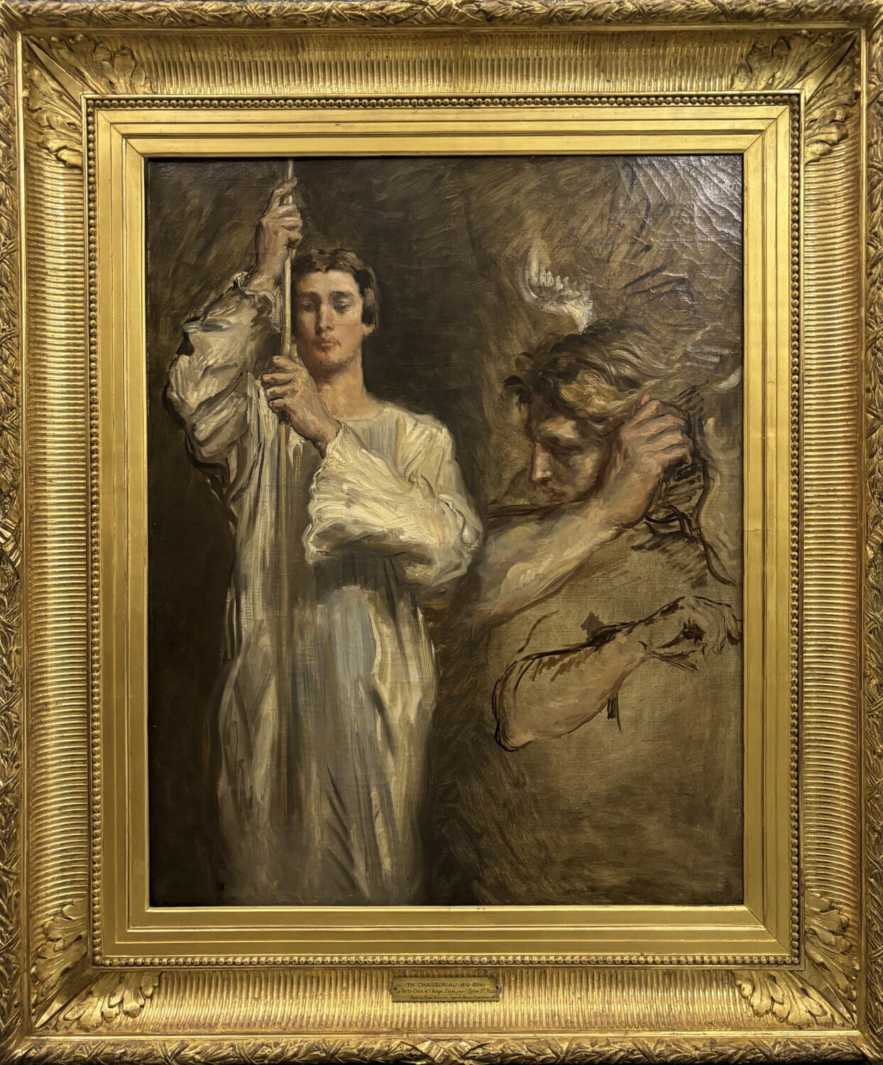 Acolyte porteur de croix et Figure d'Ange, Chassériau, Théodore, XIXe siècle (1800 - 1900)
