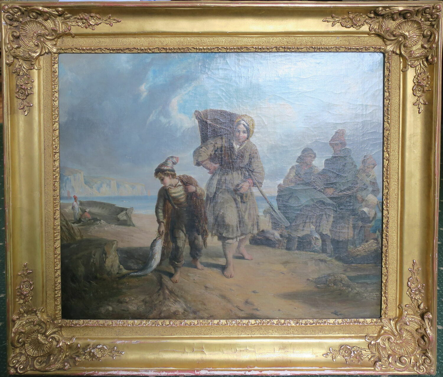 Pêcheurs revenant par un temps d'orage, Colin, Alexandre, XIXe siècle (1841)