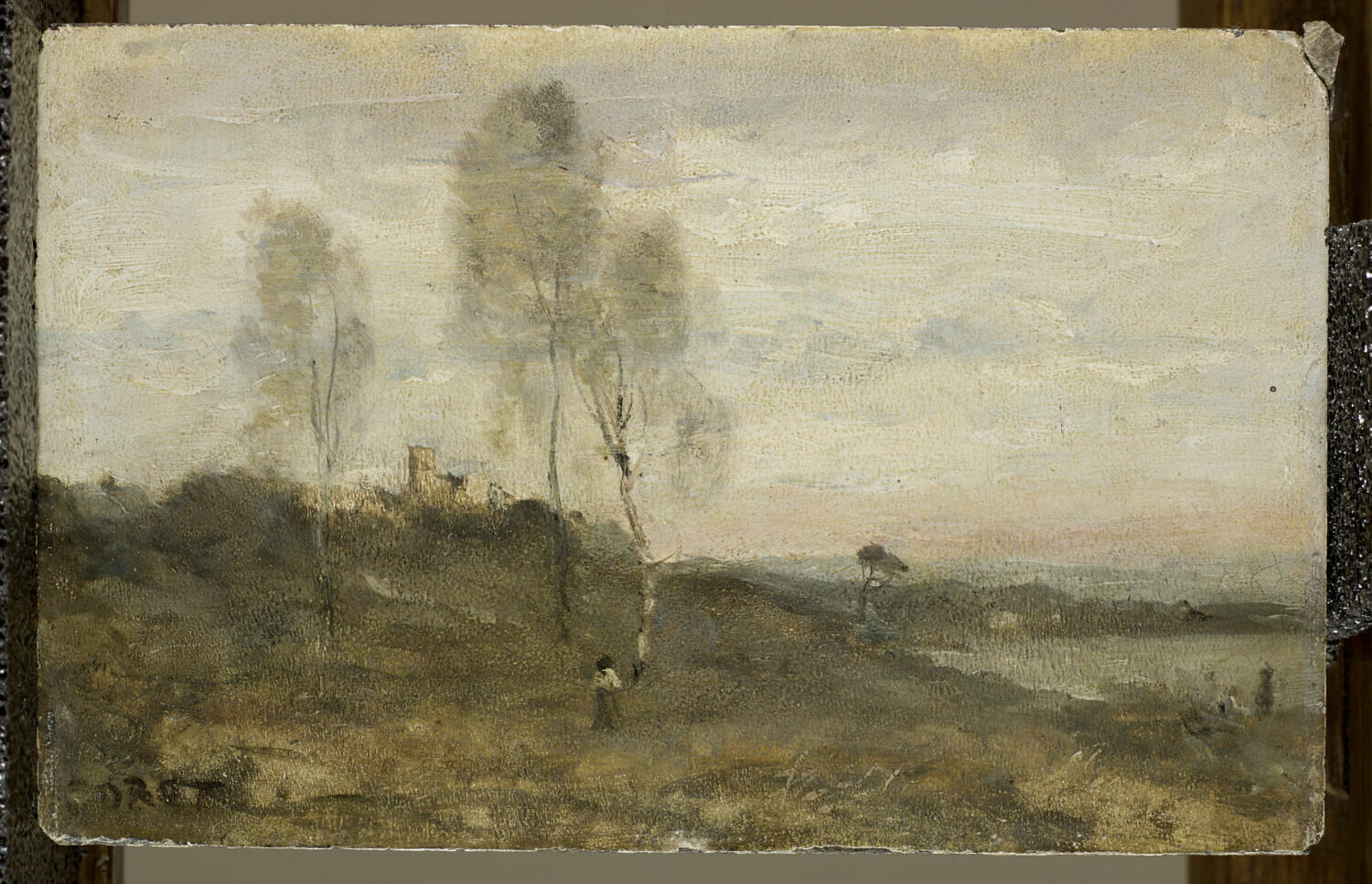 Paysage aux trois peupliers, Corot, Jean-Baptiste Camille, XIXe siècle (1800 - 1900)