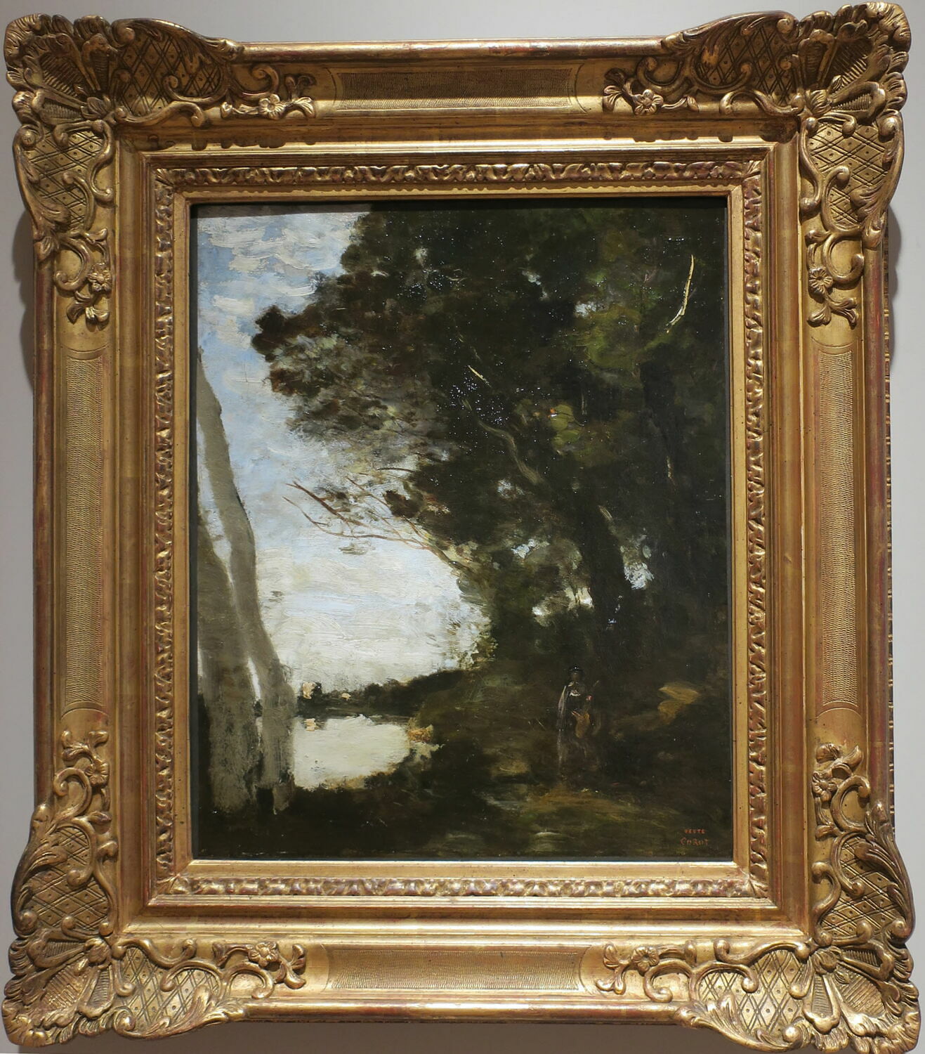 Muse dans un sous-bois, Corot, Jean-Baptiste Camille, XIXe siècle (Vers 1870 - 1872) (1870 - 1872)