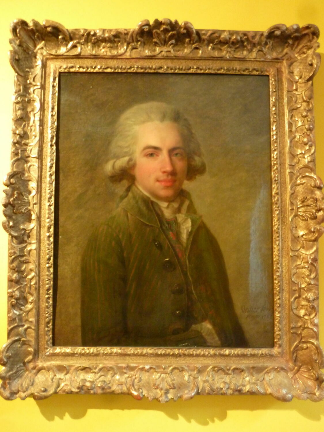Portrait de jeune homme, Vestier, Antoine, XVIIIe siècle (1788)