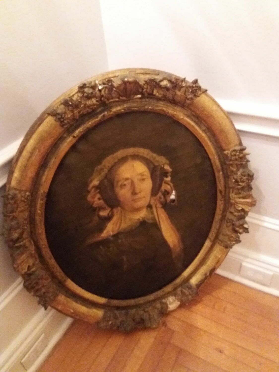 Portrait de femme âgée, Crauk, Charles Alexandre, XIXe siècle (1858)