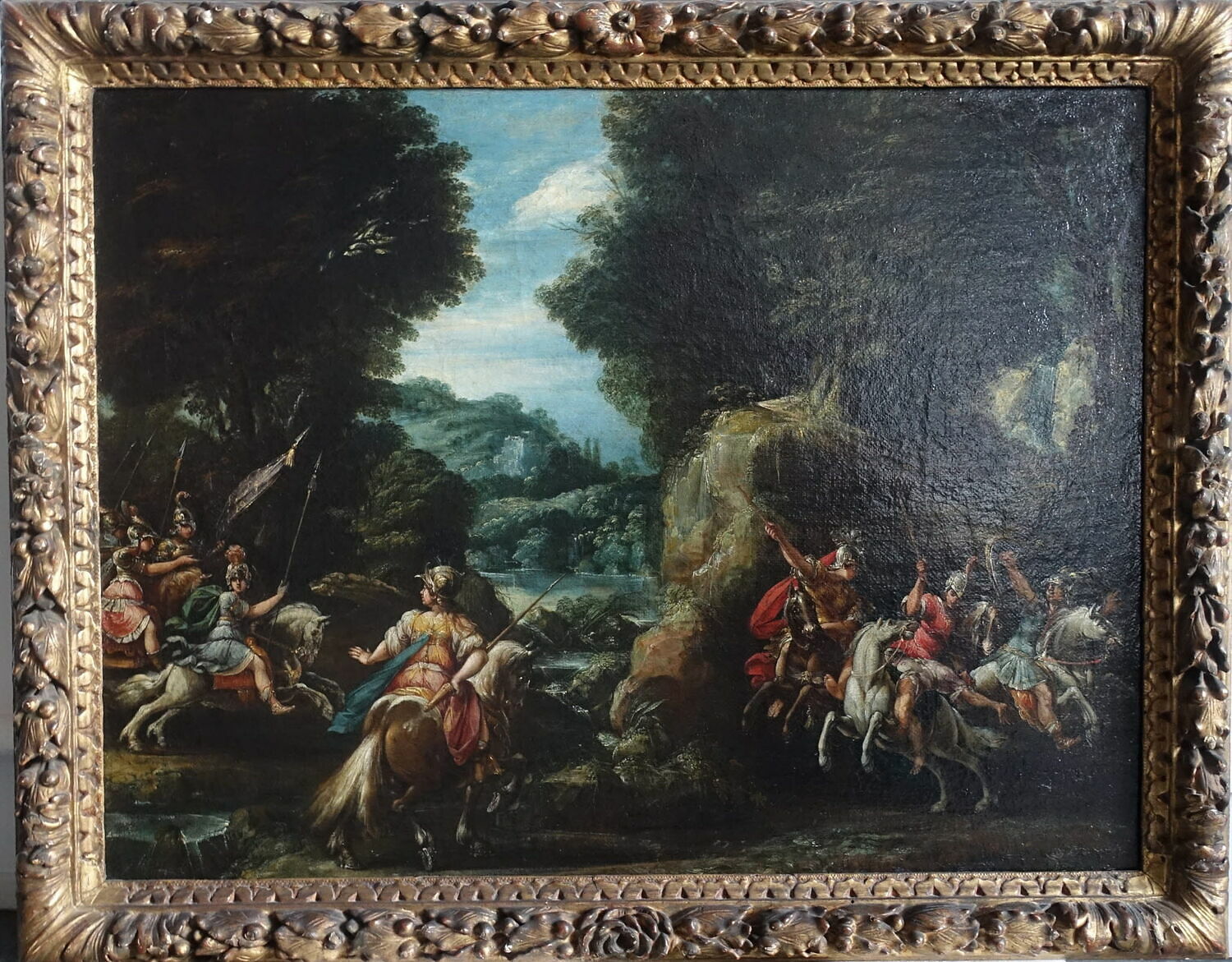 Combat des Amazones et des Grecs, Deruet, Claude, XVIIe siècle (1600 - 1700)