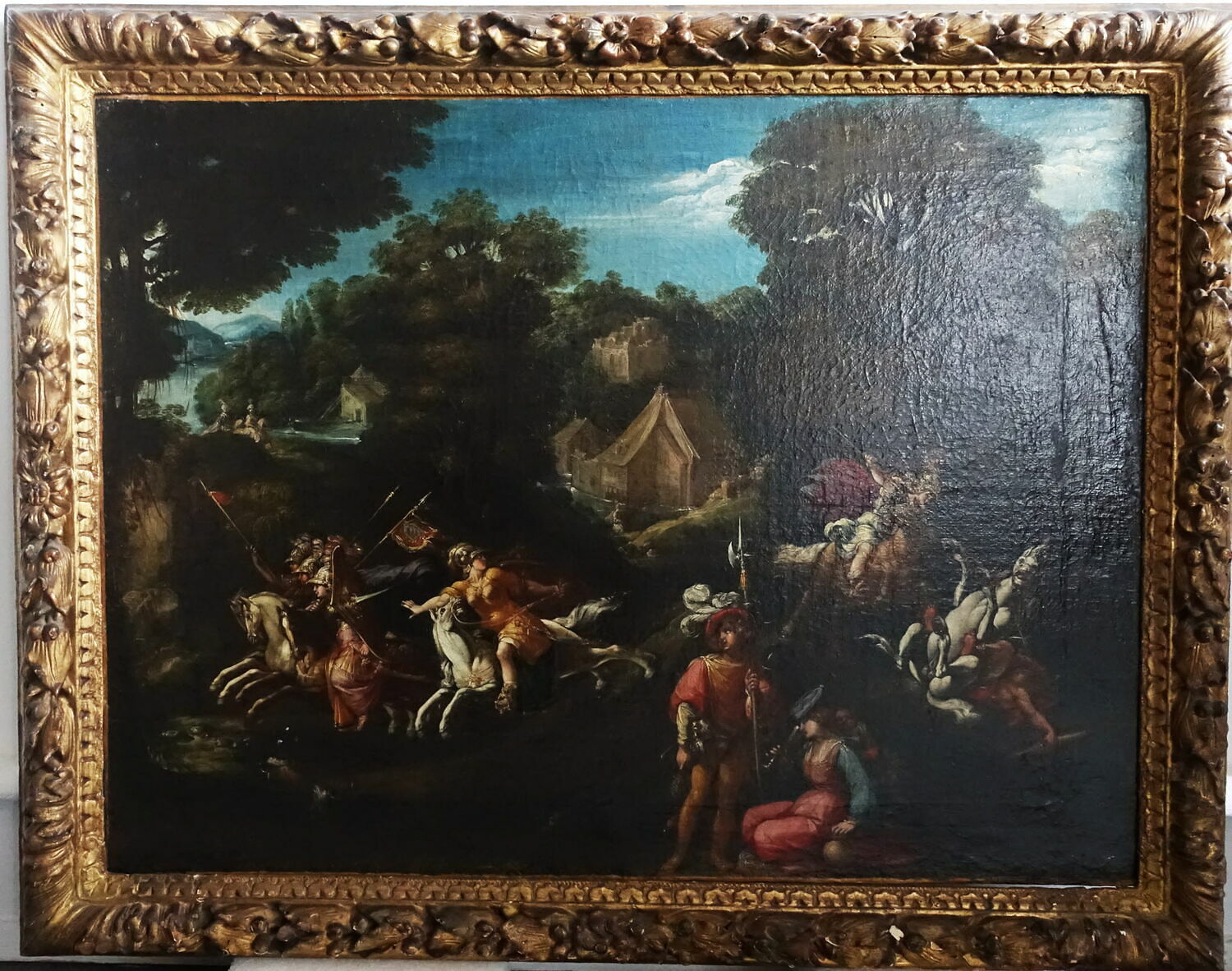 Combat des Amazones et des Grecs, Deruet, Claude, XVIIe siècle (1600 - 1700)